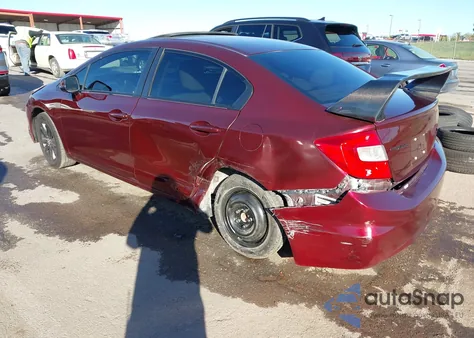 2012 Honda Civic Ex z USA, uszkodzony, nr VIN JHMFB2F89CS006777